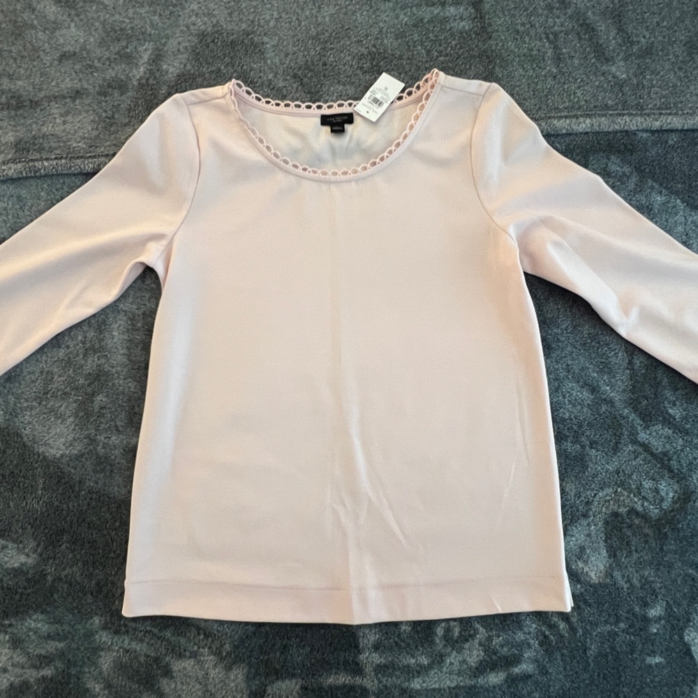 Ann Taylor Light Pink Blouse